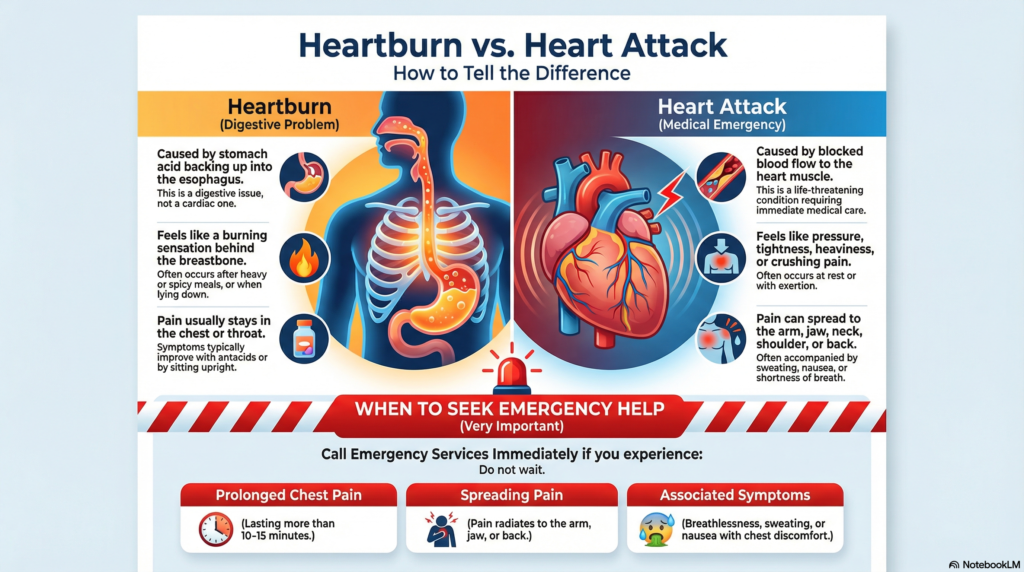 Distinguishing Heartburn from Heart Attack