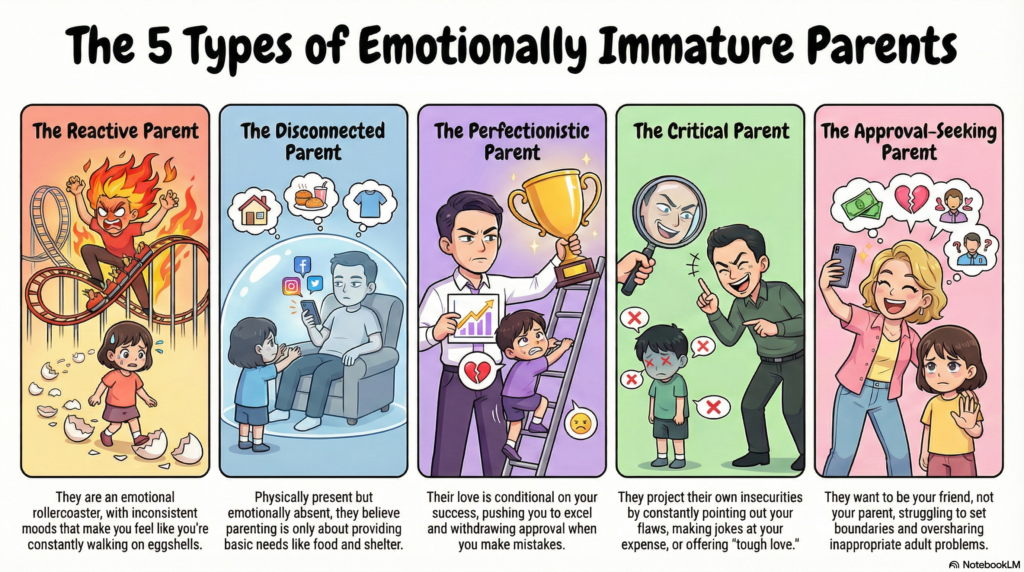 Types of Emotionally Immature Parents