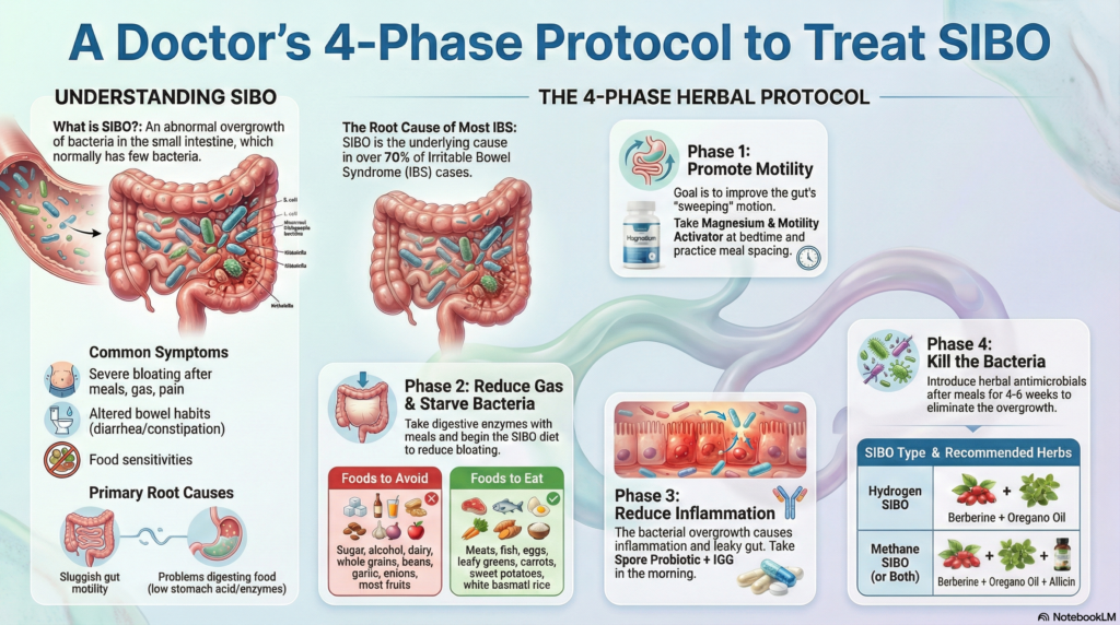 Doctor's 4-Phase SIBO Treatment Protocol